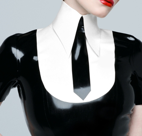 Latex Top with Tie